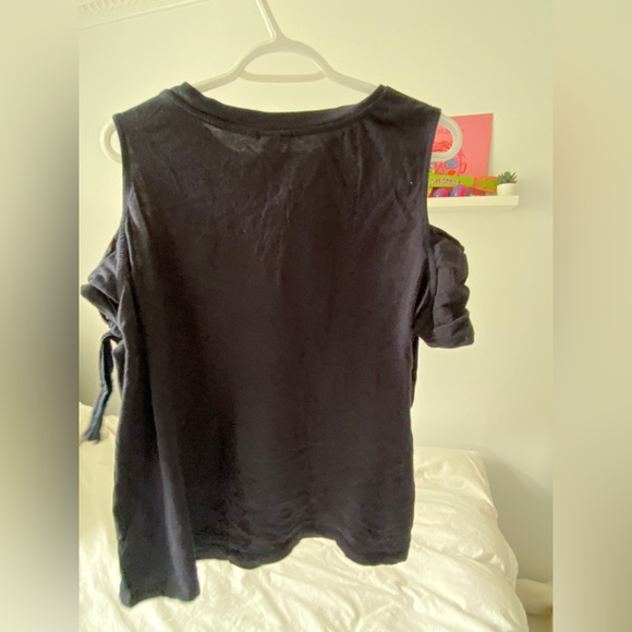Navy blue shirt with adjustable sleeves - Picture 4 of 5